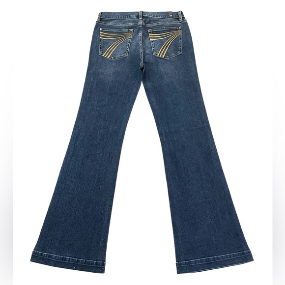 7 For All Mankind Dojo Flare Jeans, Size 29 - Picture 1 of 11